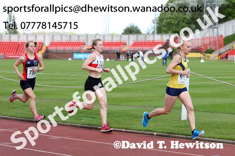 Womens senior and under-20s 5000 metres, North Eastern Champs, Gateshead Stadium. Photo: David T. Hewitson/Sports for All Pics